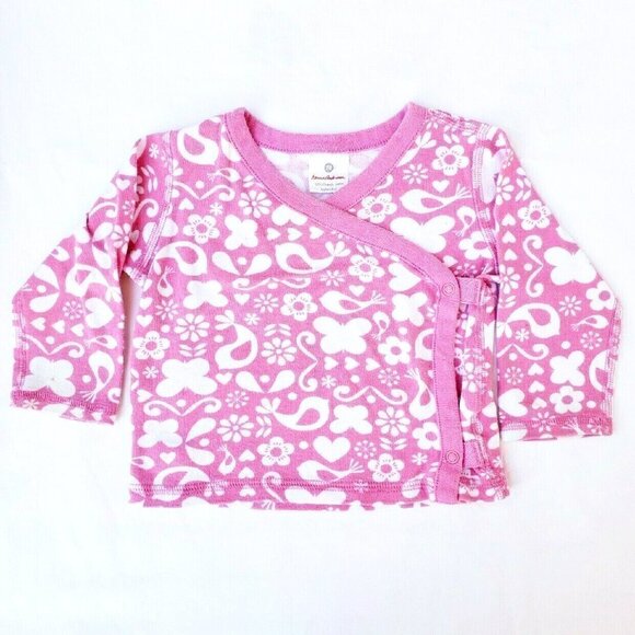 Hanna Andersson Bird and Floral Kimono Top - Picture 1 of 4